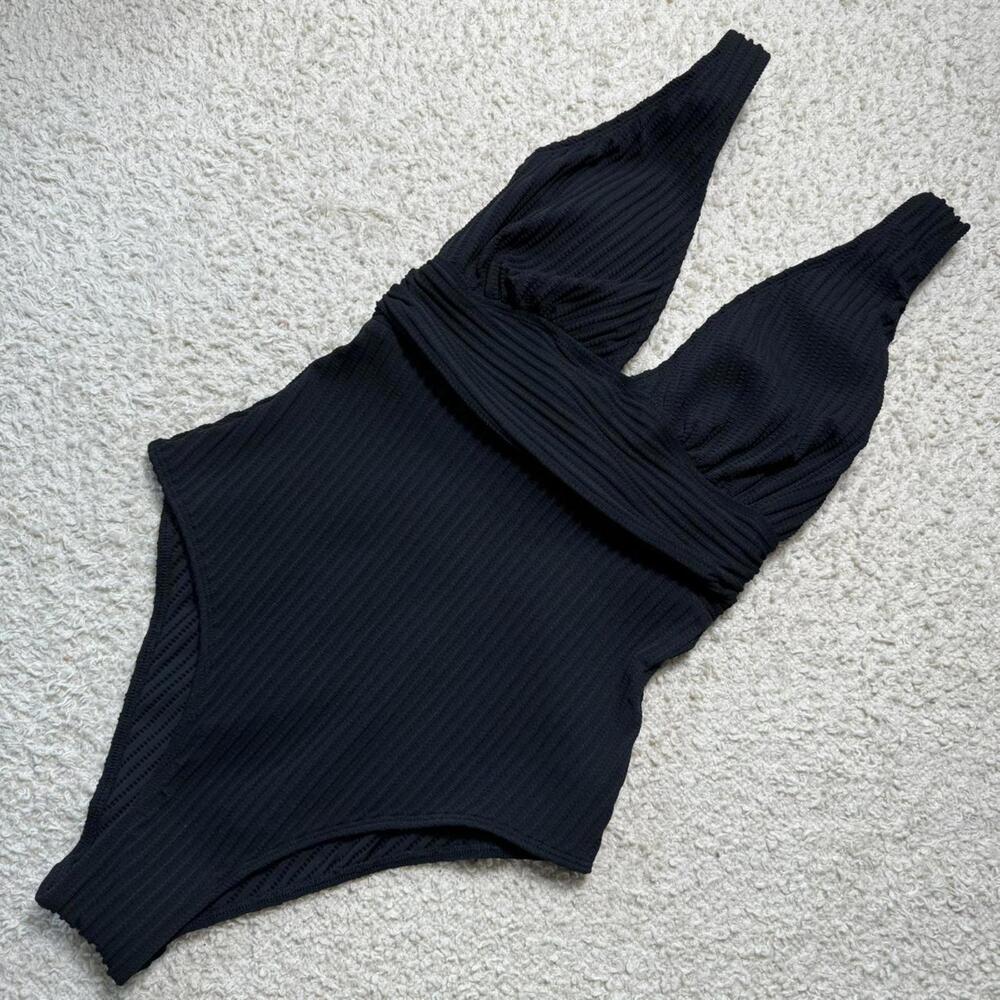 Cupshe Ribbed & Ruched‎ One Piece SMALL NWT